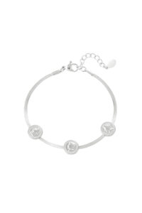 Lucky coins armband - Zilver