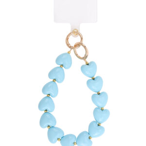 Classy hartvormig telefoonkoord - Blauw