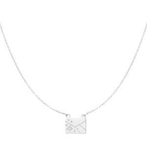 Secret note ketting - Zilver